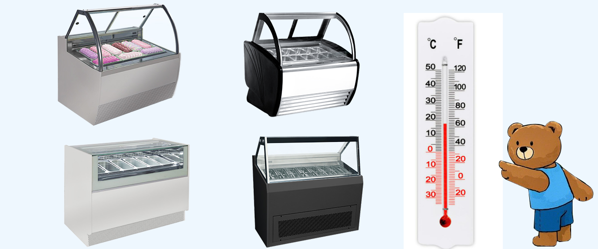 ice cream cabinet of -18° ~ -22°