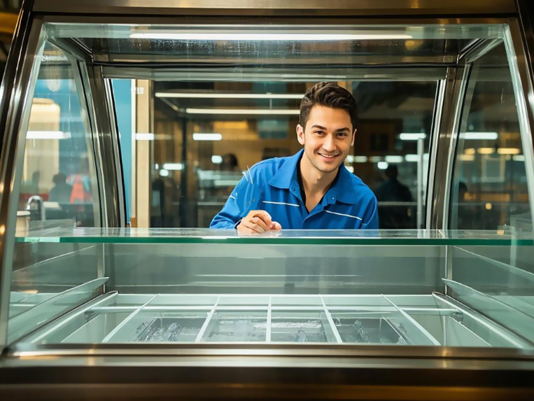 ice cream cabinet