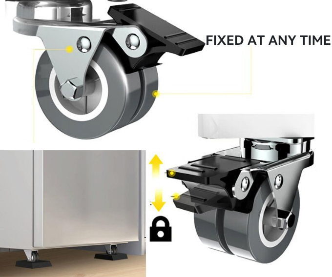 Freezer casters