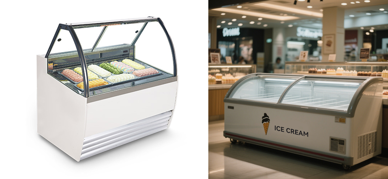 ice cream cabinet