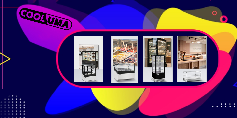 cooluma brand commerical display cabinets