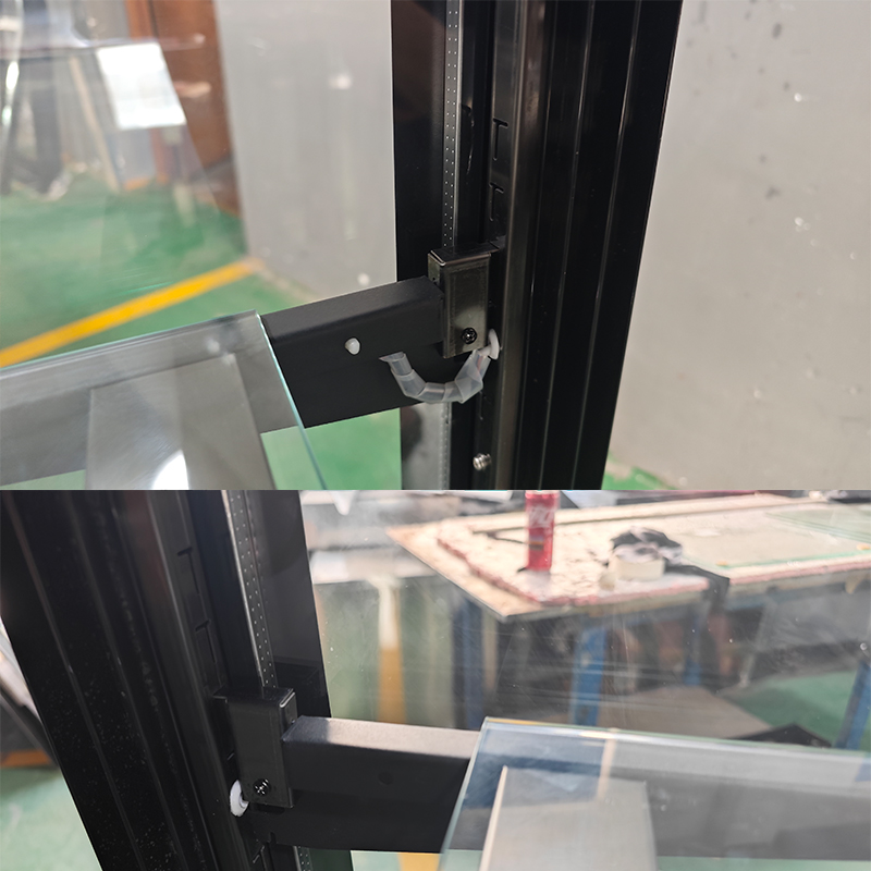 Black stainless steel snap - on shelf