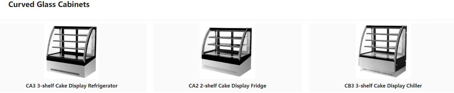 Curved Glass Cabinets