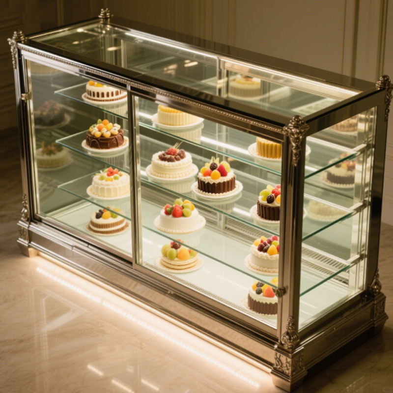 European Time's patterned cake cabinet