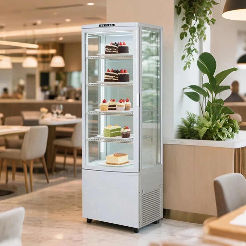 5 - layer fully - glass display cabinet