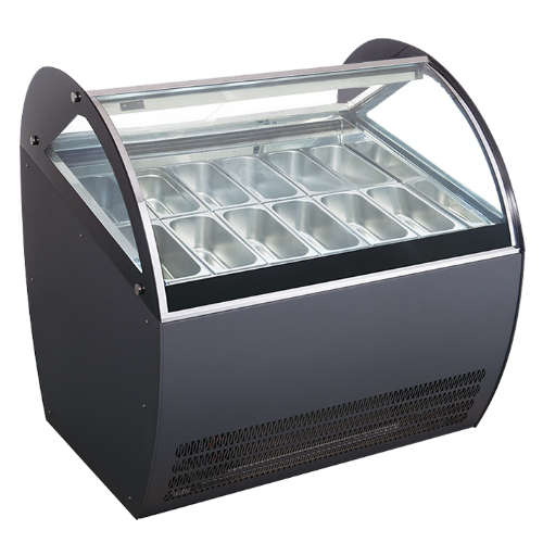 Deep Frozen Ice Cream Refrigerator Showcase with Tub Top