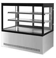 RD2 2-Tier Display Freezers for Cake Shop and Bakery with Flat Glass