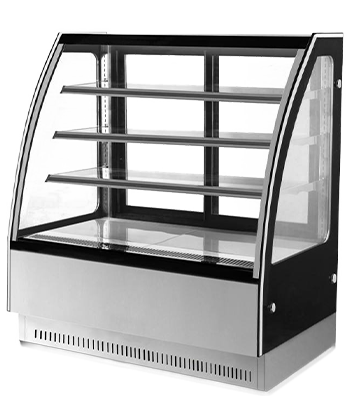 Curved Glass Display Cake Chiller for Cake Shop