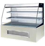 Front Open Cake and Bakery Display Chiller with 2 shelves