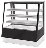 3 tiers commercial cold cake display counter case