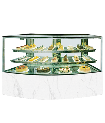 Glass Display Cake Shop Showcase Cabinet Refrigerated