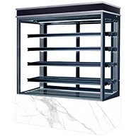 RE4 4 Tiers Horizontal Serve-over Cake Display Cabinet