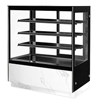 RB3 3 shelves Glass Display Cake Shop Chiller with flat Front