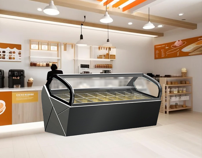 Ice Cream Gelato Freezer Counters