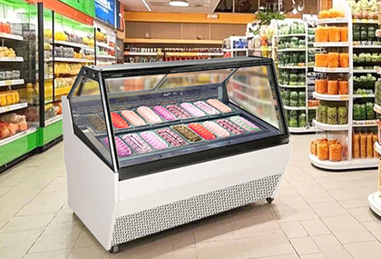 Desktop ice cream cabinet