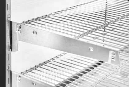 Snap - on cake cabinet shelf