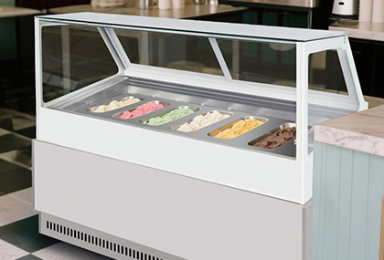gelato display cabinet