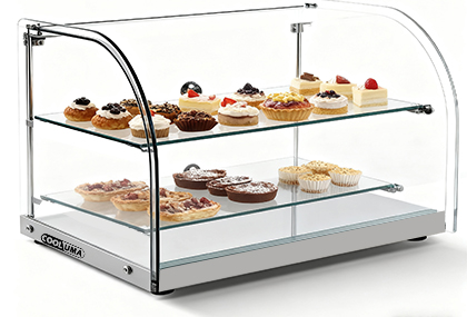 Curved Glass Display Cabinet