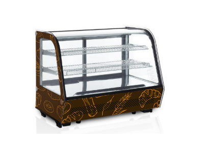 Vintage-style countertop bread display case
