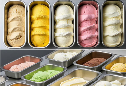 Gelato Display Freezer Pan