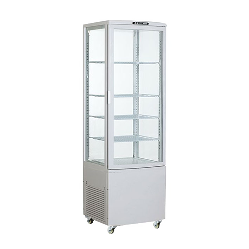 Tall Series 4 sided glass cake display refrigerator cabinet