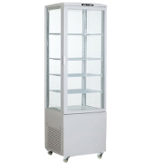 4 sided glass cake display refrigerator cabinet